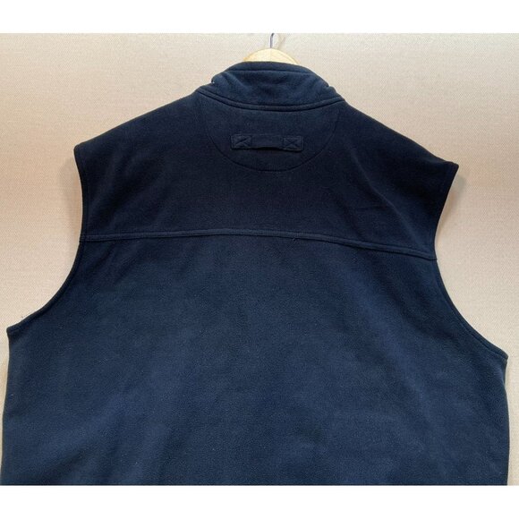 Duluth Trading Co. Mens Fleece Vest Jacket Size XL Navy Full Zip Mock Neck Cozy - Picture 9 of 10